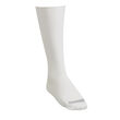 Therapeutic knee sock in white silk for men