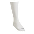 Therapeutic knee sock in white silk for women