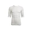 Short sleeved white vest top in viscose for men