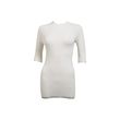 Short sleeved white vest top in viscose for women