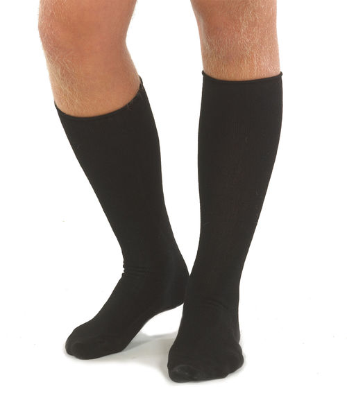 Therapeutic knee sock in viscose for men